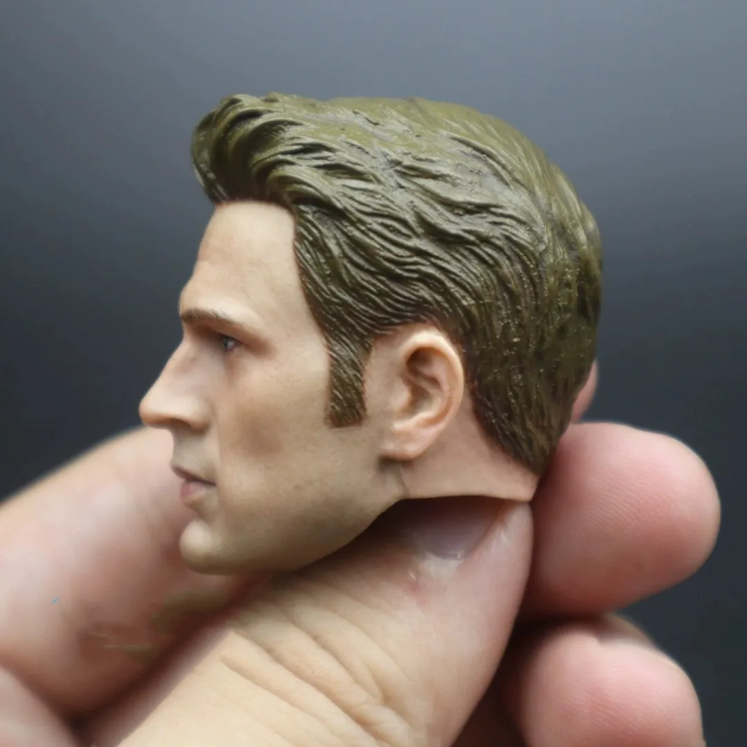 

1/6 Steeve Chris Evans Head Sculpt Carving Actor Anime Model Fit 12'' Male Soldier Action Figure Body Dolls Collection Model