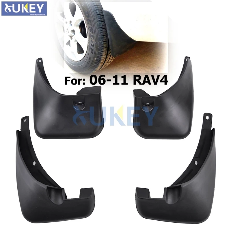 For Toyota RAV4 No Flare 2006-2012 Set Mud Flaps Mudflaps Splash Guards Mud Flap Mudguards Fender 2007 2008 2009 2010 2011