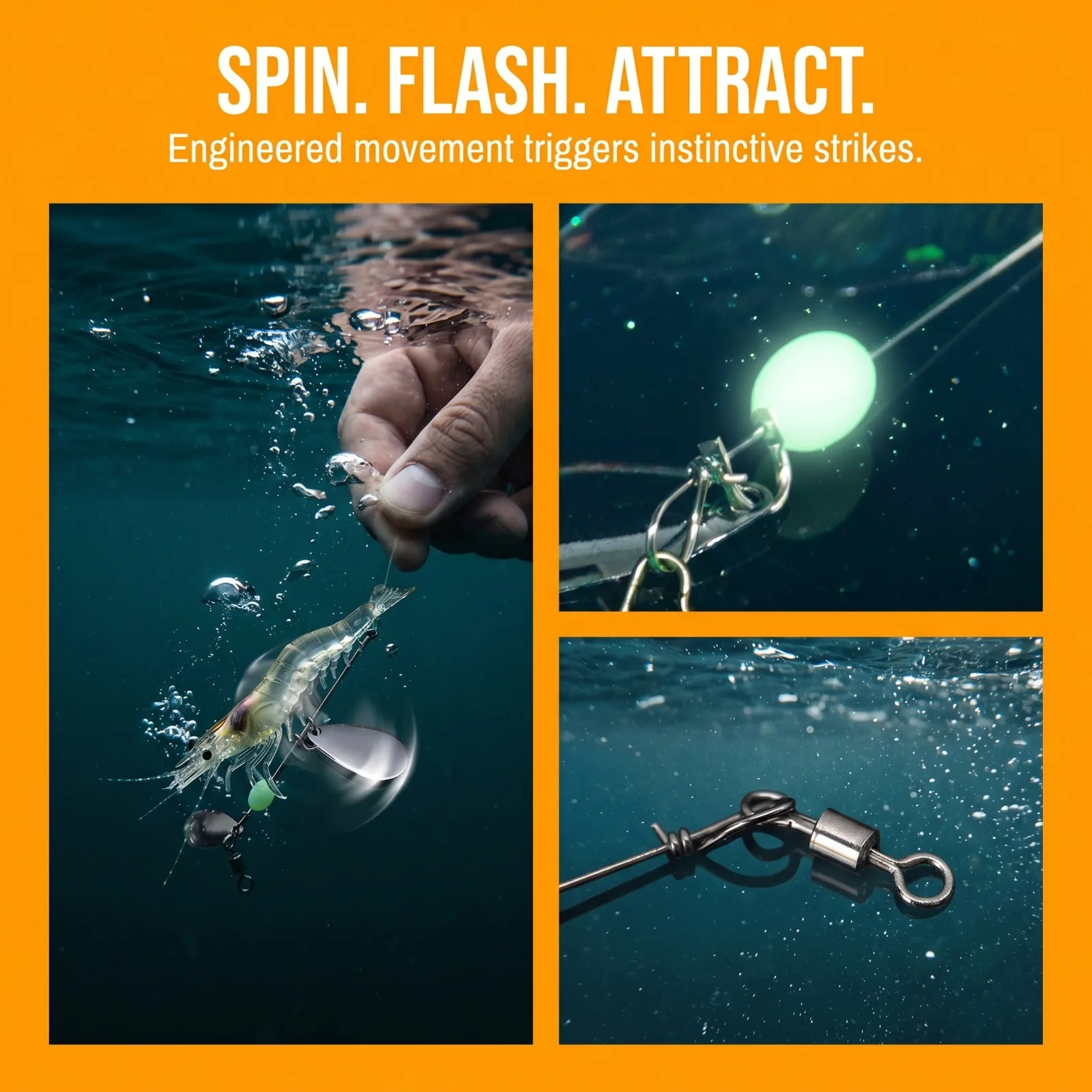 

Goture 5.3g/6.7g Luminous Soft Shrimp Lure - Simulation Prawn with Spoon Hook,Fishing Tackle Accessories for Anglers Jig Lure