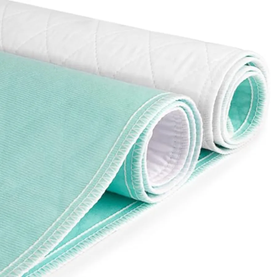 

Waterproof Bed Pads contence Washable Reusable Bedwettg Mattress Protector Pad for,Adults, Elderly, and Pets '' x 5'' Pack