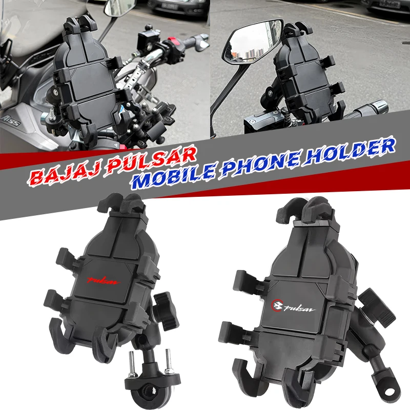For Bajaj Pulsar 200 NS/200 RS/200 2021 2022 2022 Accessories Motorcycle Handlebar Mobile Phone Holder GPS Stand Bracket