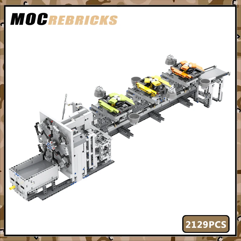 MOC Building Block GBC Ball Rolling Machine 12 Science Educational Creative Series Modle Puzzl Contraption Children's Xmas Gifts