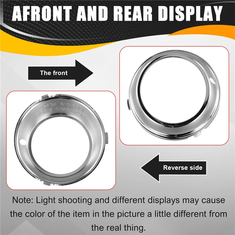 

Carfront Bumper Fog Lamp Chrome Ring Trim For Mercedes-Benz W164 Ml63 AMG