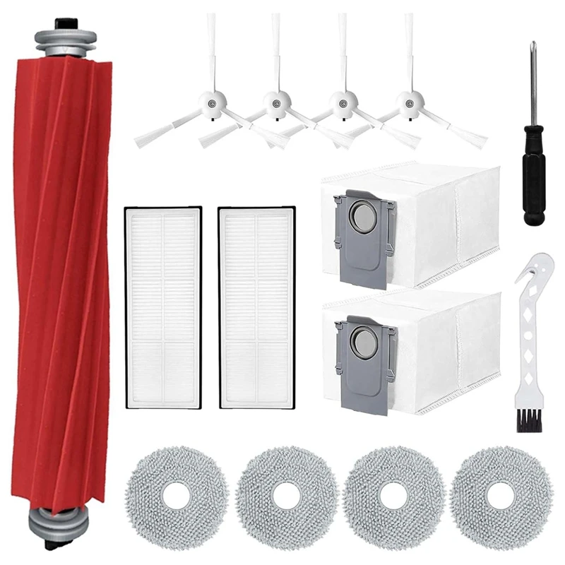 جزء بديل لمكنسة كهربائية روبوت ، مناديل فرشاة رئيسية ، أكياس غبار ، فرش جانبية ، مجموعة ملحقات لروبوروك كيو ريفو ، P10
