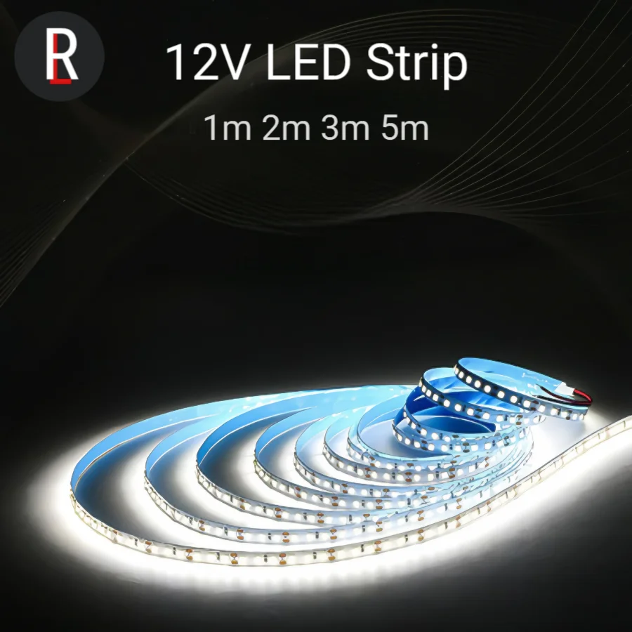 장식용 리본 저전압 백라이트 화이트 웜 60/120LED 1M 2M 3M 5M SMD2835 밝은 LED 리본