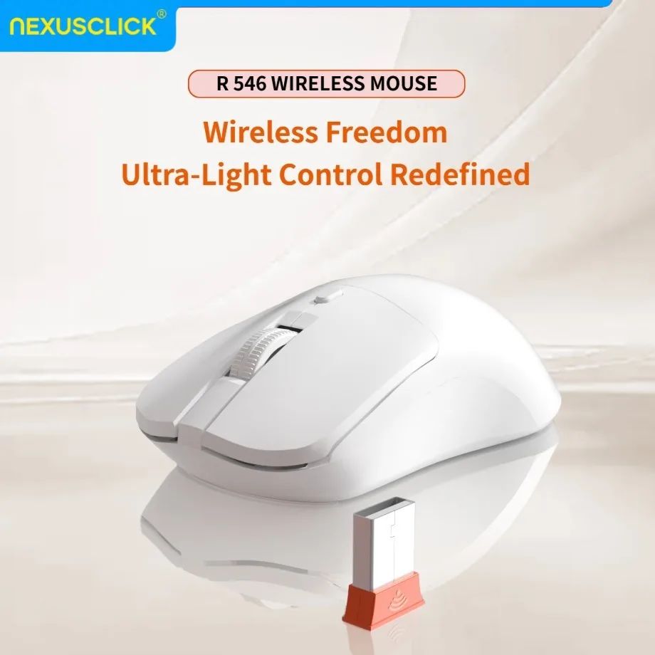 NexusClick 2.4G Wireless Silent Mouse,Affordable&Durable,3-DPI,Power Saving,55g Lightweight,Plug and Play for Office Travel Home