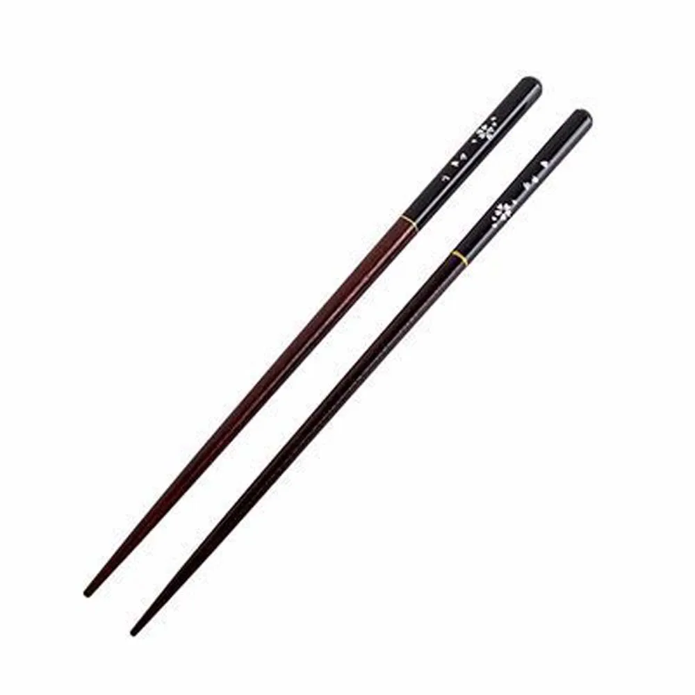 

Reusable 23cm Kitchen Tools Cherry Pattern Cooking Wood Restaurant Wooden Chopsticks Dinnerware Tableware Sushi Chopsticks
