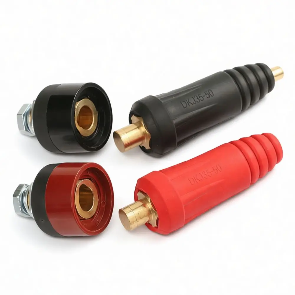 High Quality European Welding Connector 10 25 35 50 50 70 Plug Socket Quick Adapter For Industrial Metal Fabrication