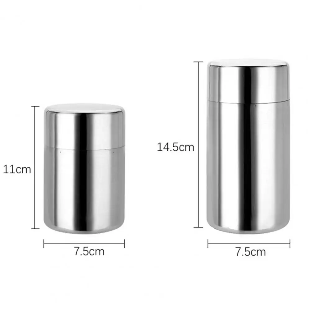 400ml/550ml Tea Canister Food Coffee Sugar Tea Storage Box Airtight Moist-proof Sealed Lid Tin Sealed Tobacco Storage Orgnizer