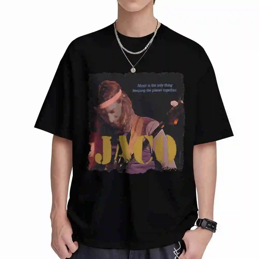 Jazz Wisdom Of Jaco Pastorius Short Sleeve Tee 100% Cotton T-Shirt