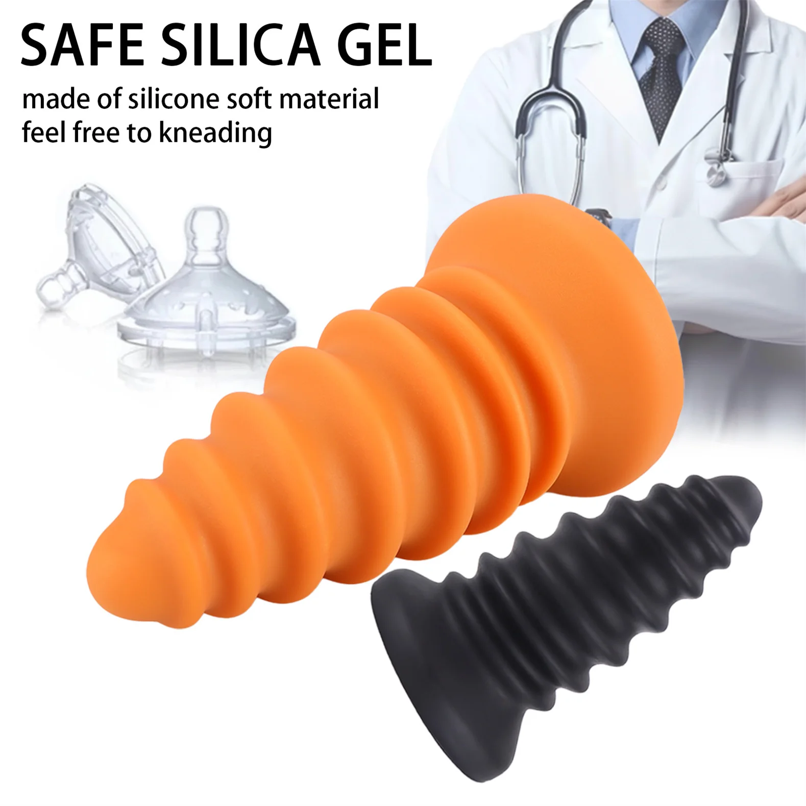 5 Size Silicone Dilatador Anal Plug Xxxl Thread Penetration Anal Toys Big Butt Plug Huge Anal Butt Plug Adult Toys Buttplug