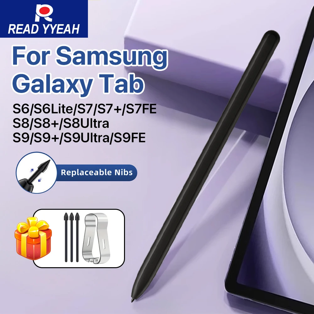

READYYEAH для планшета Samsung Galaxy Tab S8 S9 S9FE S7 FE S6 Lite S7 + S8 + стилус с защитой ладони, беспроводная сенсорная ручка