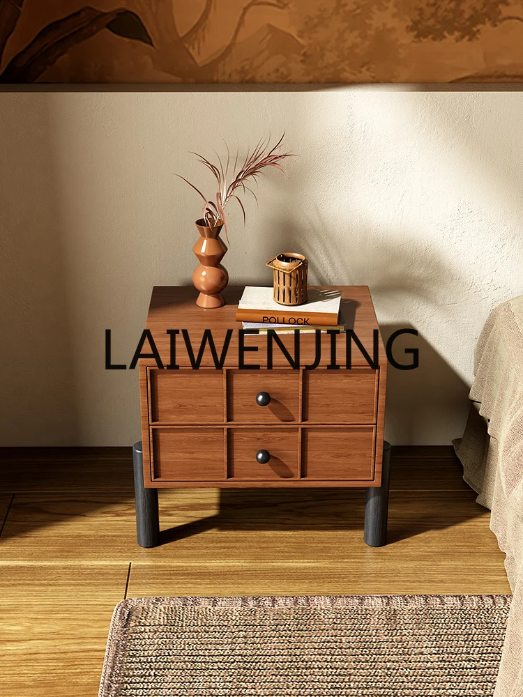 

RWJ Designer Mid-Ancient Bedside Solid Wood Simple Modern Small Cabinet Creative High Sense