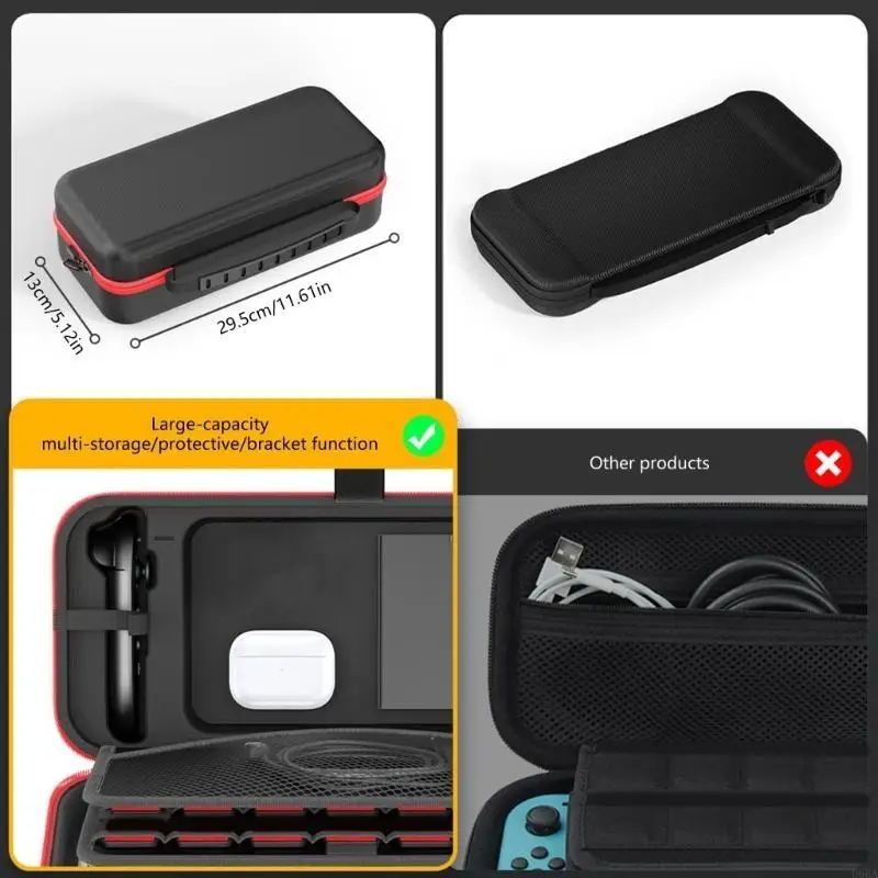 EVA Carrying Case for NS2 Console & Controller Cratchproof Box Game Caseproof Case مع فتحة بطاقة