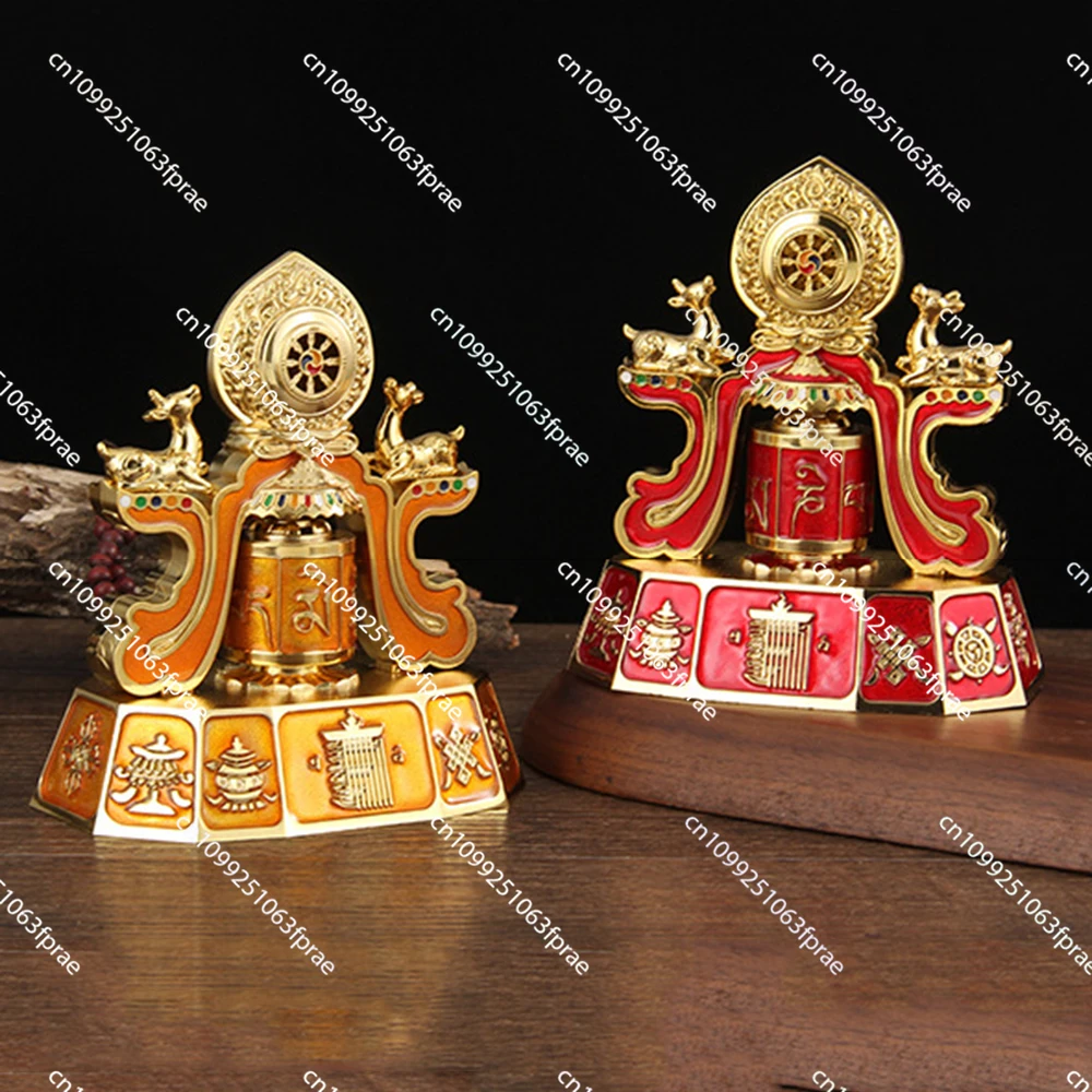 

1pc, Car mounted six-character mantra prayer wheel, Battery electric scripture wheel, Car decorative crafts, Buddhist ornaments