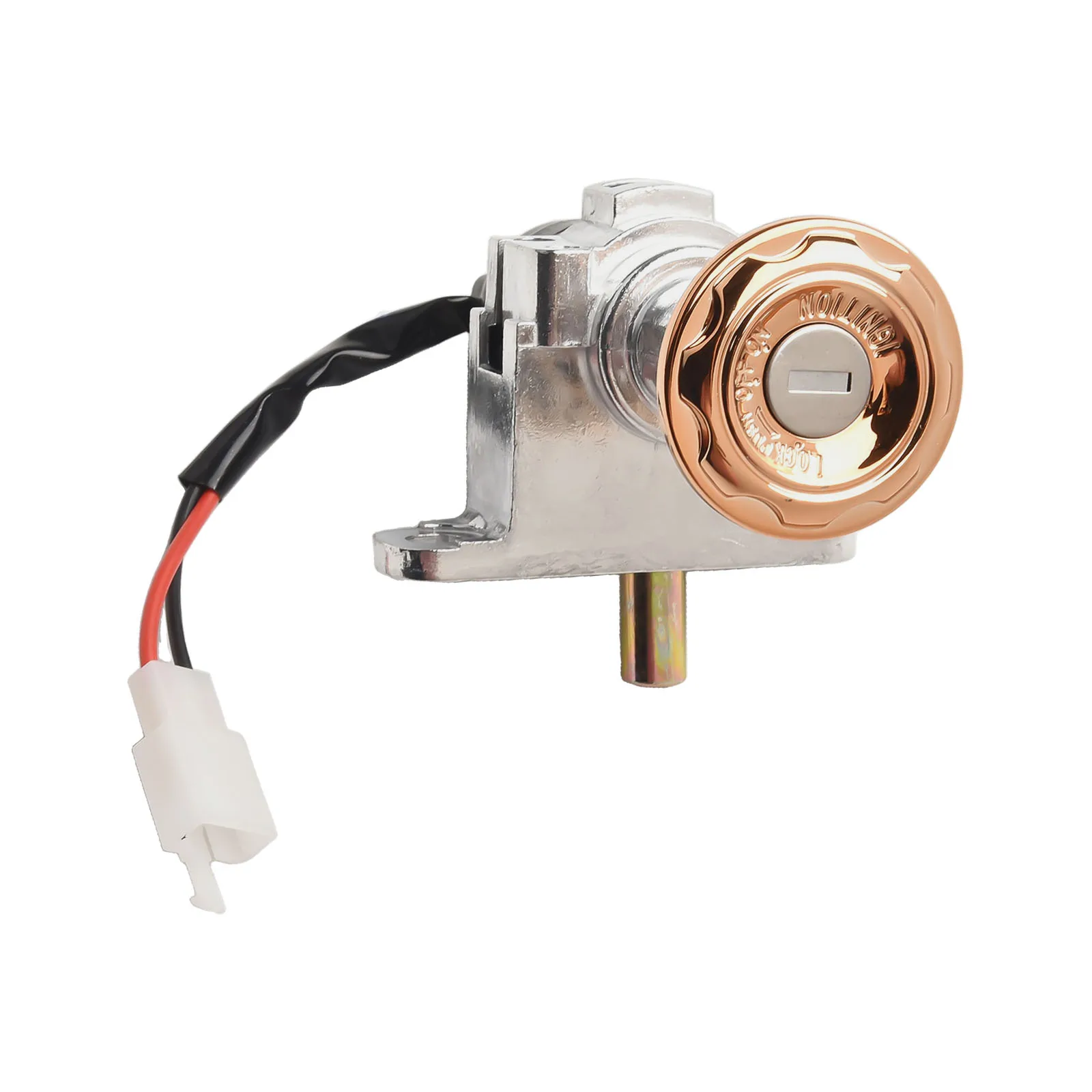 قفل سكوتر كهربائي بديل لقطع الغيار للدراجة الكهربائية قفل الدراجة الكهربائية بديل Ebike باللون الذهبي