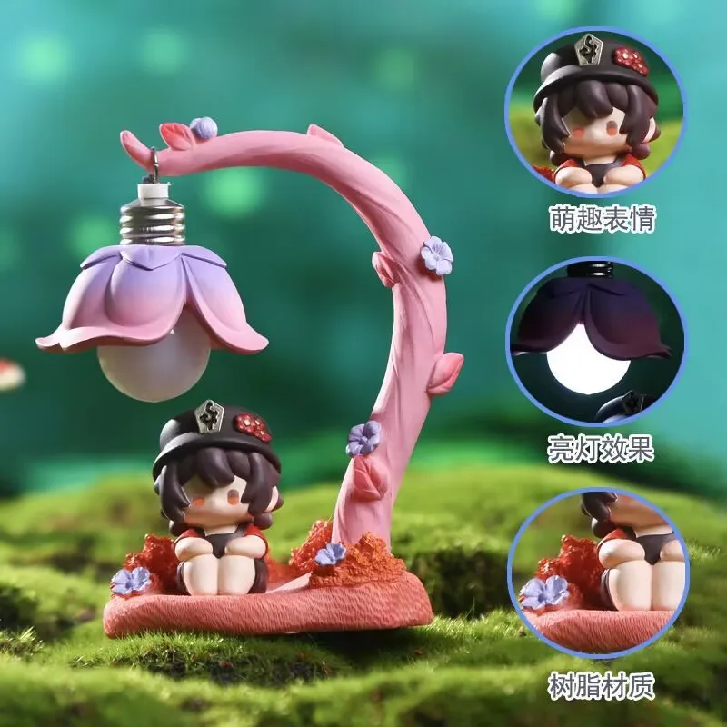 لعبة Genshin Impact Ambitus Hu Tao Furina زملاء Q-تصميم لطيف مصنوع يدويًا نموذج عالي المظهر لسطح المكتب هدية مزخرفة