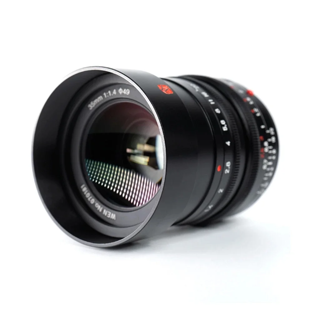 7Artisans M35mm F1.4 Large Aperture Full Frame Humanities Camera Lens Manual Focuss for Leica M-Mount SL, TL, CL Series Cameras