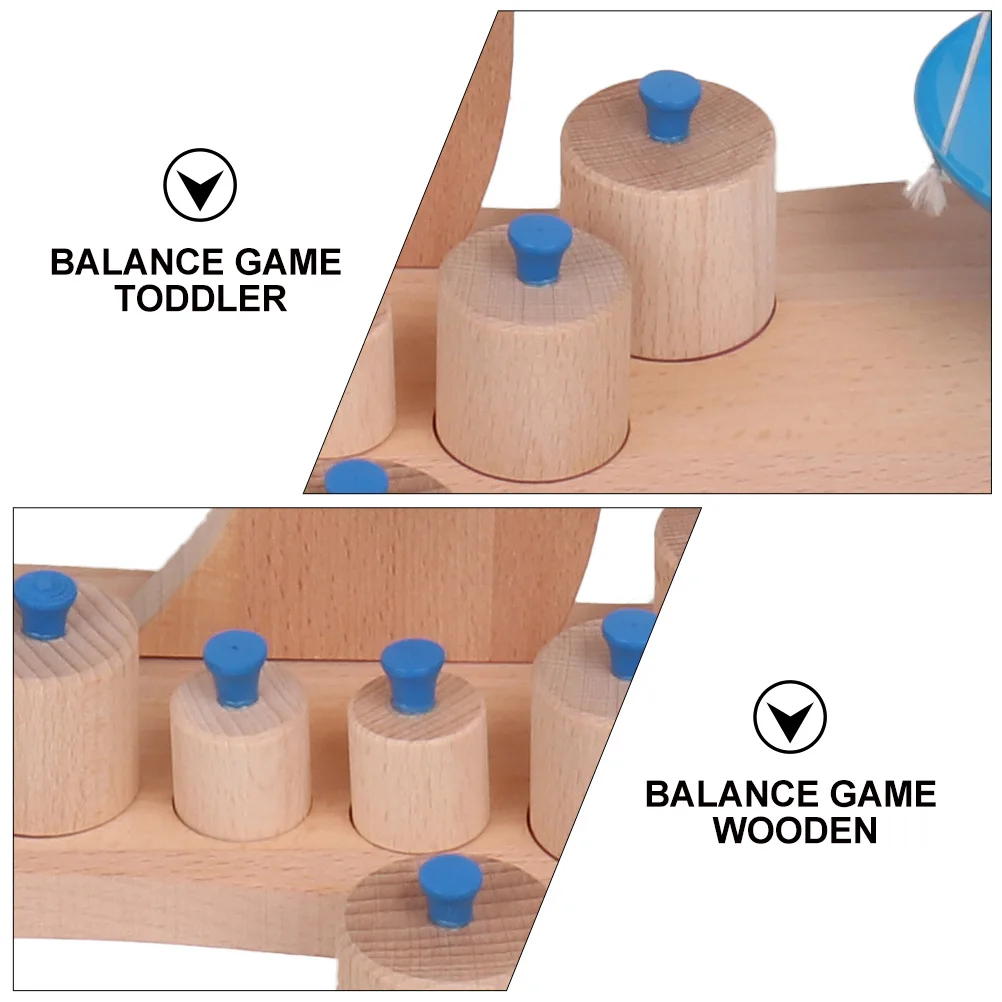 

Teaching Tools Educational Playing Toys Wooden Balancing Game Scale