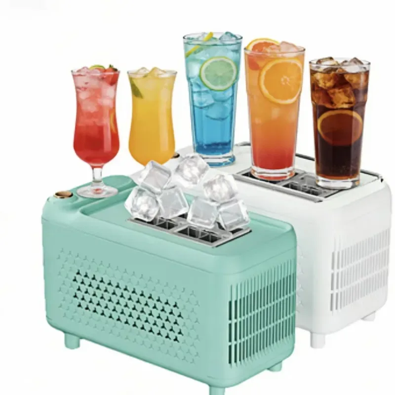 Automatic Ice Maker Countertop Portable Fast Cooling for Home Kitchen Office Party White