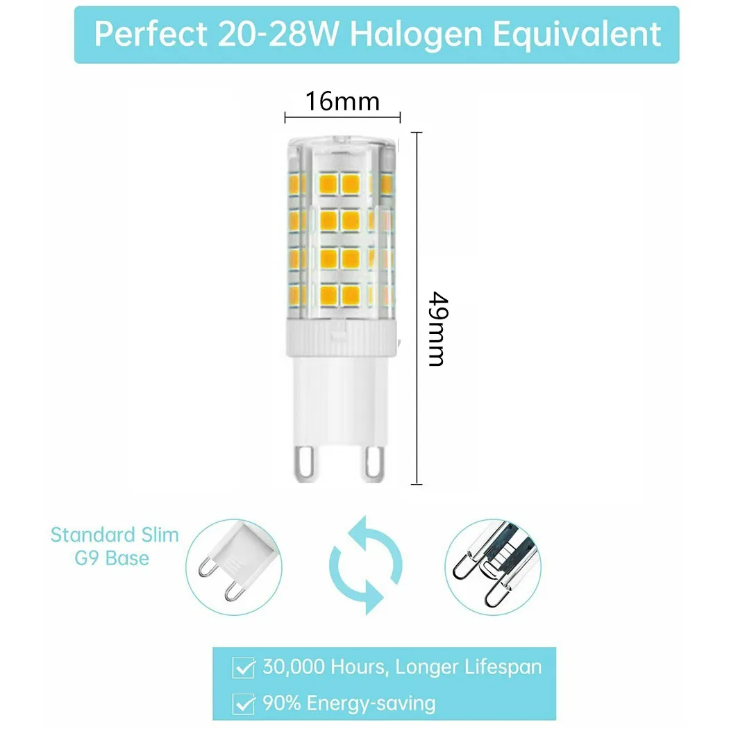Kit Part Tool Lamp 10pcs 5W G9 Halogen High Quality LED Replacement Supplies AC 220V Accessories Brand New Bulb