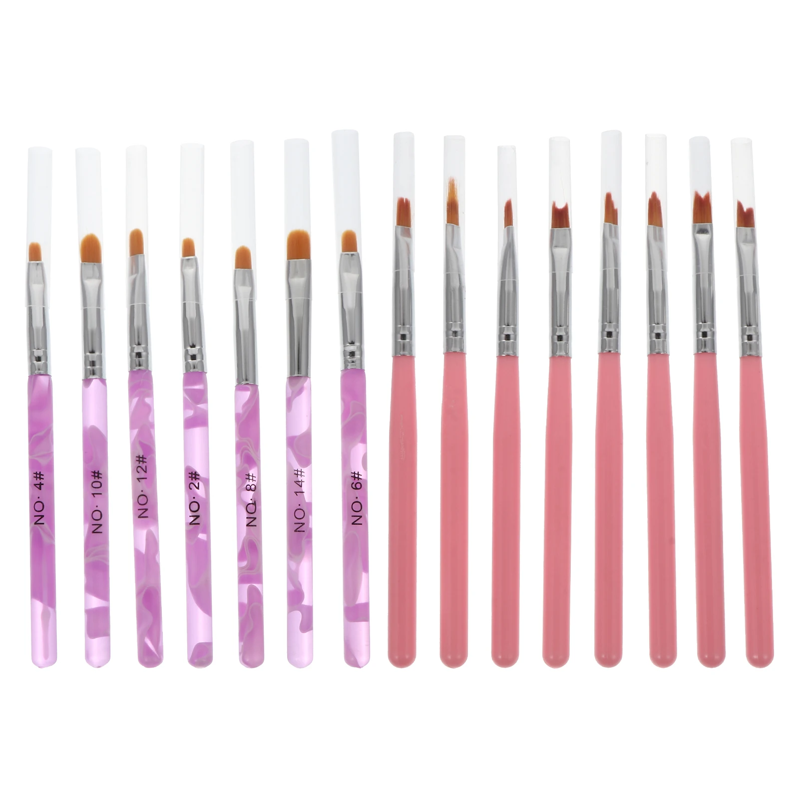 

15 Pcs Nail Brush High Quality Nylon Hair Durable Plastic Lightweight Comfortable Stylish Design Home Use Professional Salon