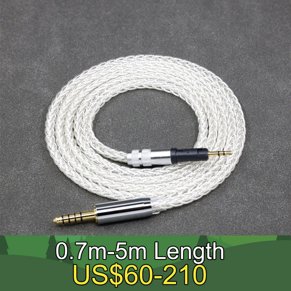 

8 Core 99% 7n Pure Silver Palladium Earphone Cable For Audio Technica ATH-M50x ATH-M40x ATH-M70x ATH-M60x LN008405