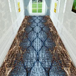 3D Fashion Long Corridor Carpet Hallway Decoration Home Anti Slip Mat Bedside Runner HOTEL Living Room Washable Passageway Rug