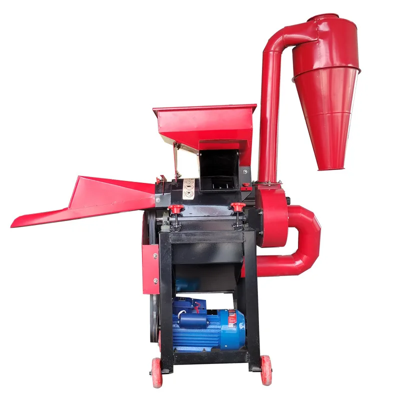 Automatic Feed Silage Straw hay Crushing Chaff Cutter Machine Animal Feed Farm Forage Grass Chopper Crusher Machine 4800kg/h