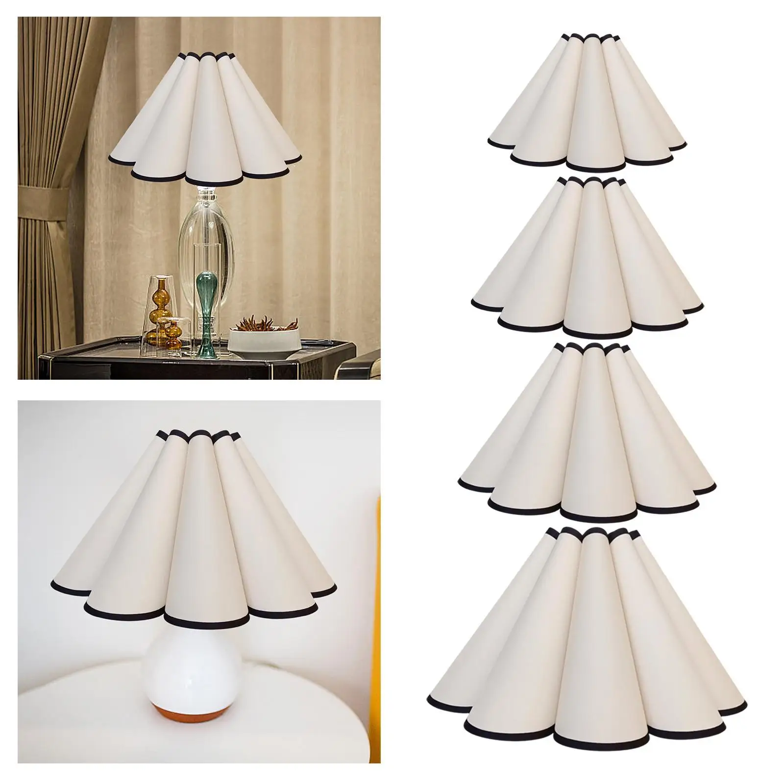 Petal Cloth Lamp Shade Pendant Light Shade Decorative Lamp Cover Light Cover for Floor Lights Bedroom Home Decoration Bedside