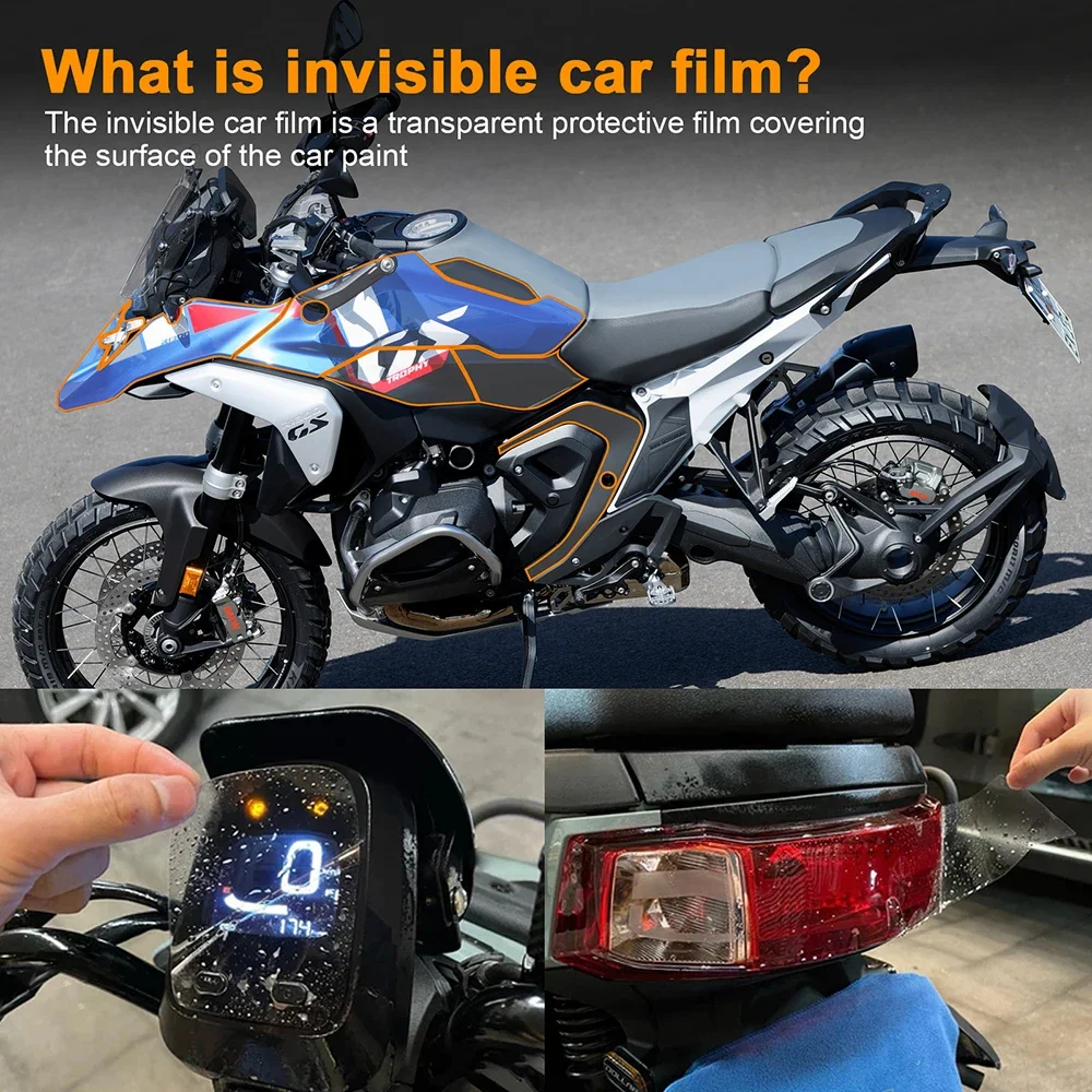 For BMW R1300 GS 2024 2025 Invisible Motorcycle Wrap TPU Film Protective Layer Scratch Resistant Modification Accessories