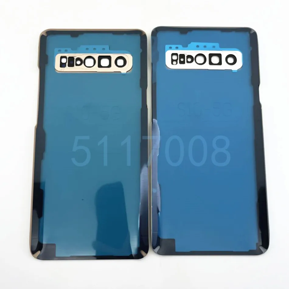 Glass Battery Cover For Samsung Galaxy S10 5G G977 G977F 5G  Rear Rear Back  Case Adhesive Replace With Camera Lens