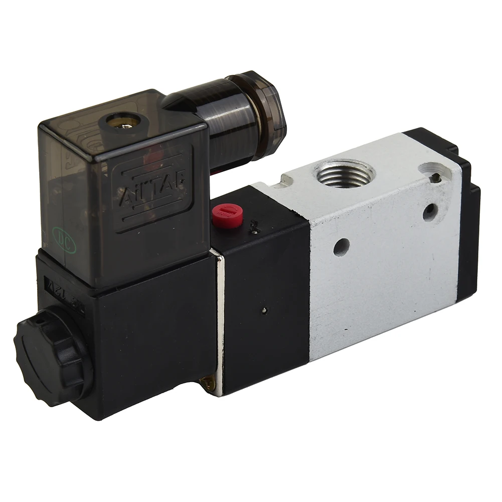 Pneumatic Solenoid Valve 110*65*22mm Accessories Metal+Plastic 2 Position 3V210-08 G 1/4 0.15-0.8MPa 1/4 PT Air Pneumatic