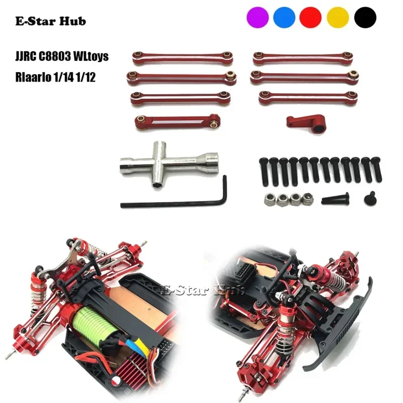 

Фиксированный стержень для JJRC C8803 WLtoys RIaarIo 1/14 1/12 OP Аксессуары Металлические детали для обновления Радиоуправляемая модель Гусеничный автомобиль Грузовик Багги Трагги