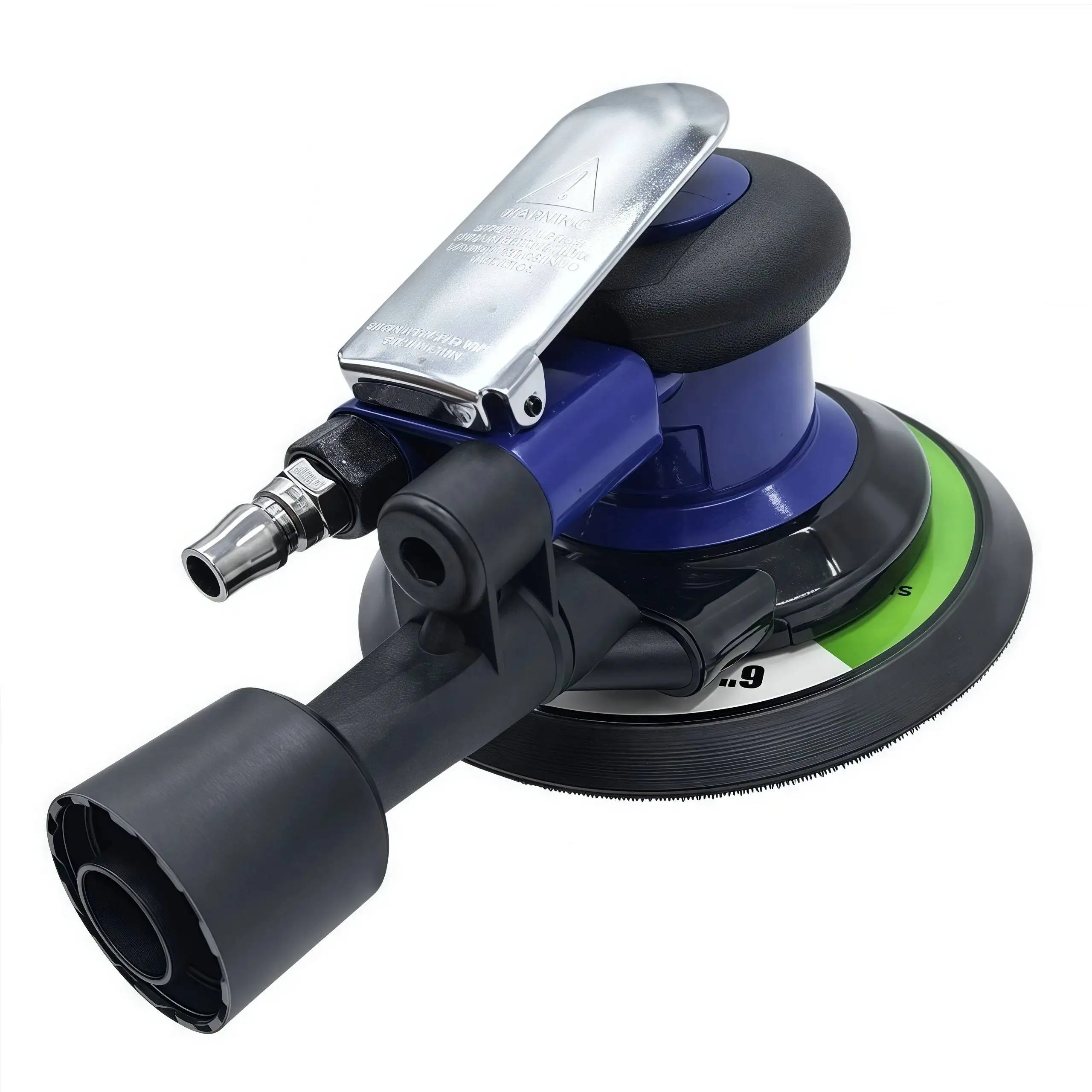 Professional Pneumatic Air Sander 6-Inch Dual-Action Orbital Tool High Performance for Auto Body Refinishing Wood Furnitur