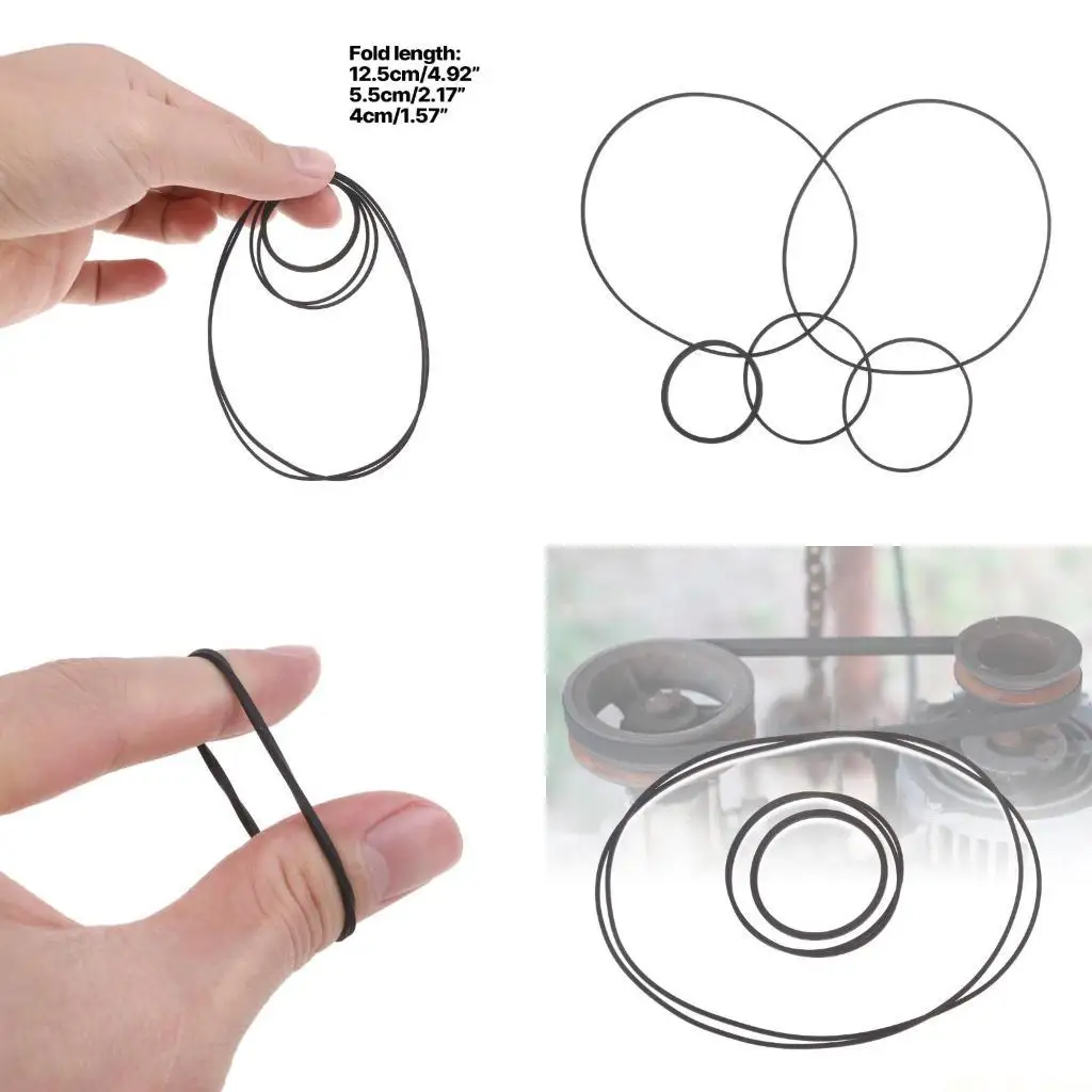M5TD 5 unids/set correas duraderas correas transmisión repuesto para altavoz Aiwa NSX-330
