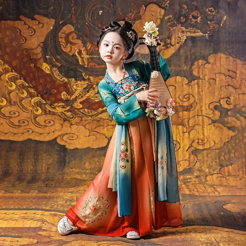 Girls' Ancient Clothes Ru Skirt Studio Art Photography Chinese Style Super Immortal Dunhuang Flying Sky Autumn and Winter Dress