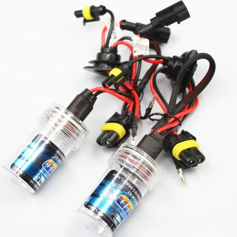 Bombillas de xenón para faro delantero de coche, Kit de 2 bombillas de piezas de 35W, 55W, H7, H1, H3, HID, 55W, H7
