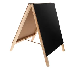 Quadro de mesa dupla face com corda, quadro de mensagens, placas de exibição, autônomo