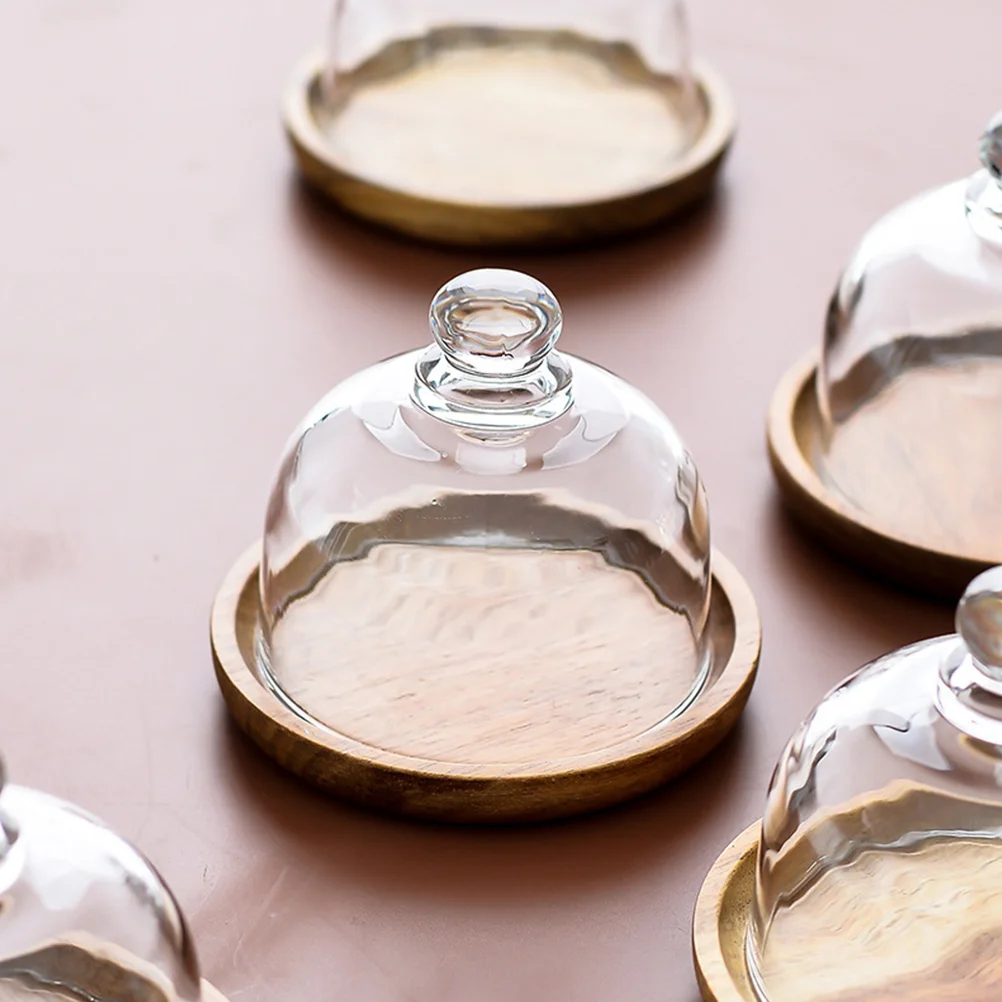 

Dust proof Cake St Transparent Glass Cover Thick Lid Home Party Dessert Display Plate Storage Pan Cake Pans Shapes Food