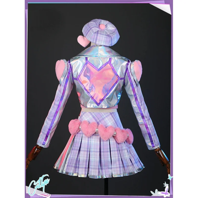 ROLECOS LOL Heartache & Heartthrob Caitlyn Cosplay Costume LOL Valentine's Day New Skin Women Cosplay Costume Halloween Full Set