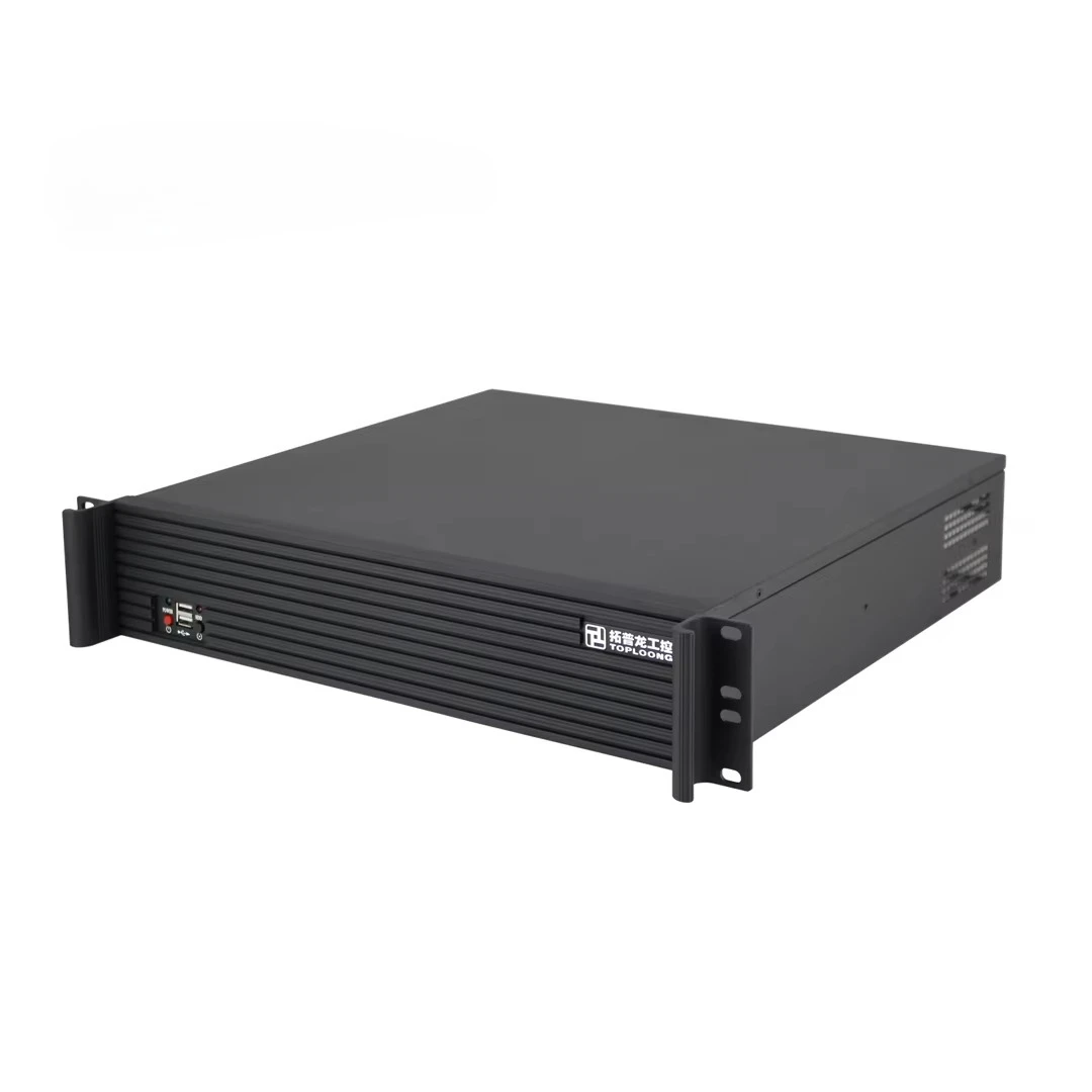 

TOPLOONG TOP2U400L Industrial Control Server Micro-ATX Short 400mm Chassis Four Slots 2U Empty server chassis