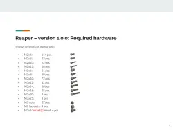 Model 18 3DSets Fasteners Screws and Nuts for Reaper 3D Sets RC Car Required Hardware 60XL 80XL 3M-144