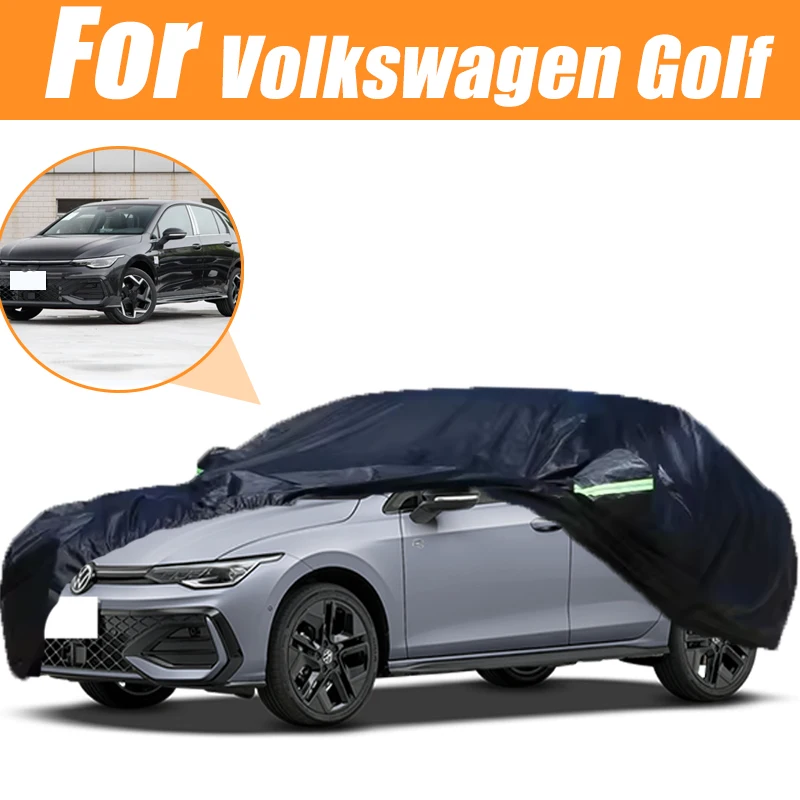 

For Volkswagen Golf All-Weather Car Covers 6-in-1 Waterproof Dustproof UV Proof Snowproof Scratch Resistant Protection