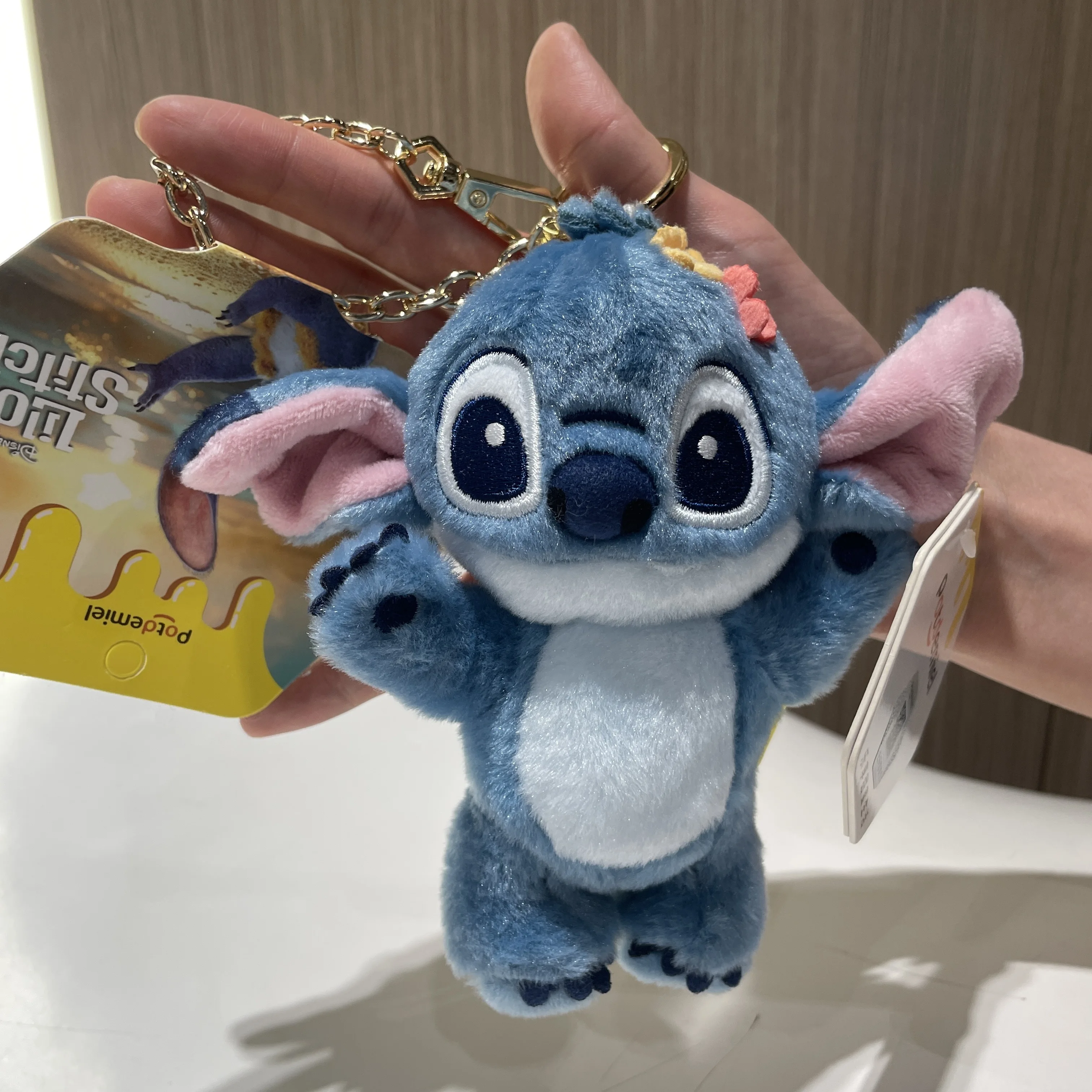 100% 本物のディズニーステッチスクランプエンジェル漫画ブルーステッチぬいぐるみ認定人形スティッチかわいい誕生日ギフト高品質