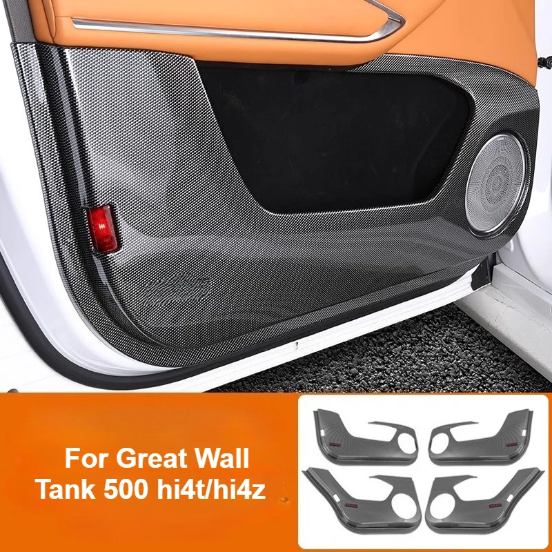 

Car Door Anti Kick Plate Cover ABS Seat Back Protector for Great Wall Tank 500 hi4t/hi4z Car Styling Interior Trim Accessories