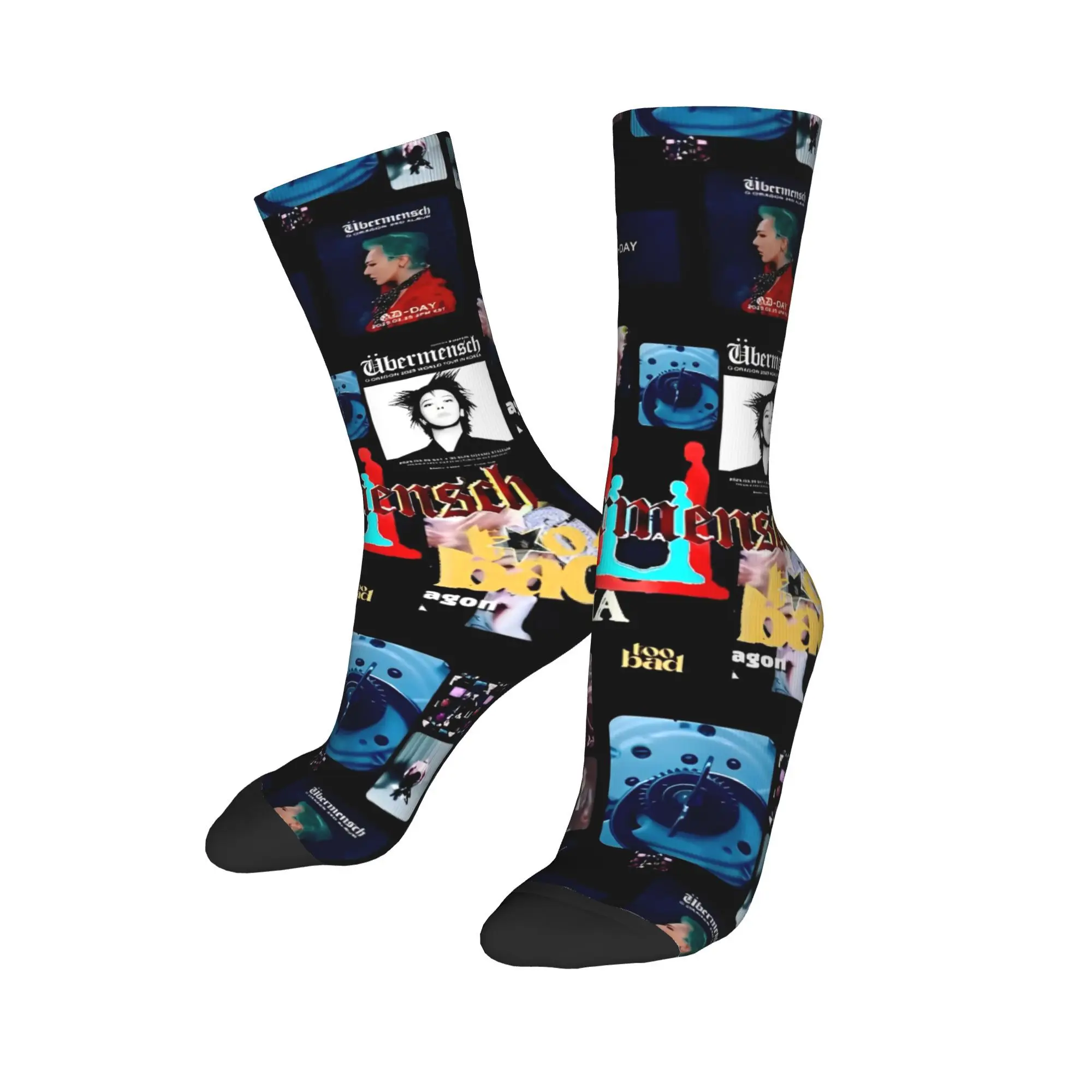 Ubermensch Gdragon جولة حول العالم 2025 الجوارب الشتاء جوارب الكورية زوجين جودة الجوارب مخصص الدراجات عدم الانزلاق الجوارب