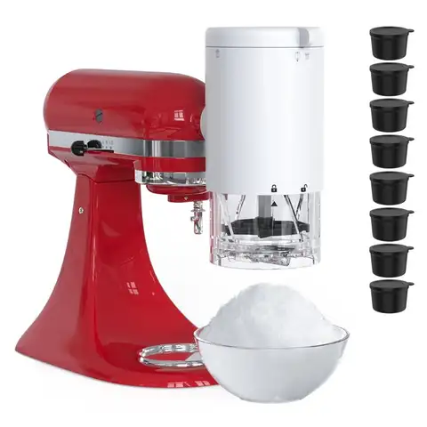 [B25B!】 1 SET Shave Ice Attachment For Kitchenaid Stand Mixer Ice Shaver Machine For Kitchenaid Stand Mixer