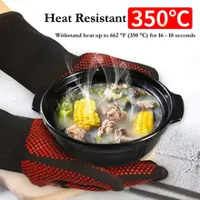 Heat-Resistant BBQ Silicone Gloves #2