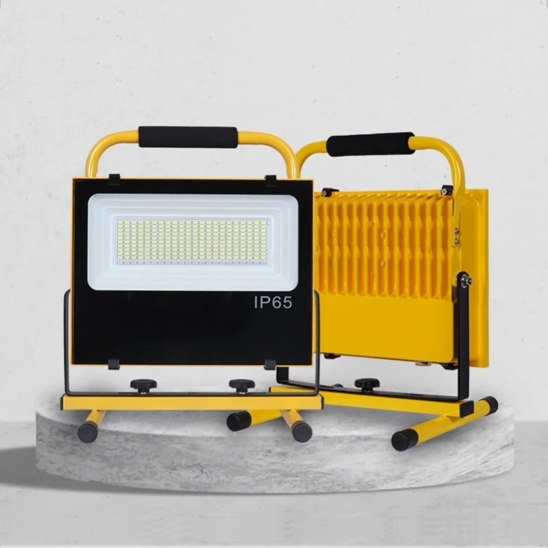 

Наружный прожектор, перезаряжаемый светодиодный светильник IP65, водонепроницаемая портативная лампа 100 Вт, 9000 лм, 6500 К